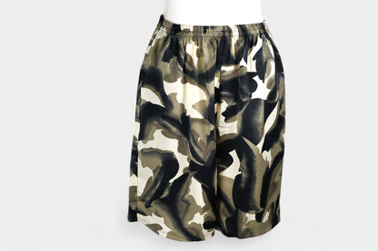 Pure Mulberry Silk Floral Print Shorts