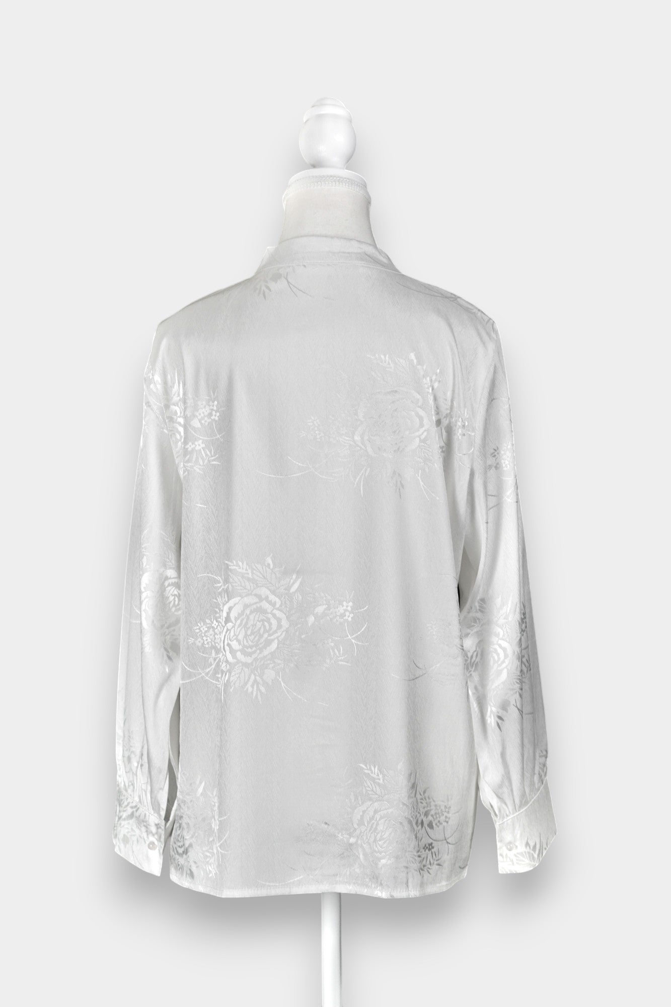 Handcrafted Song Dynasty Brocade Silk Shirt Jacket | Floral Top