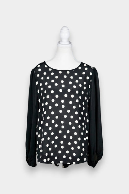 Mulberry Silk Polka Dot Blouse