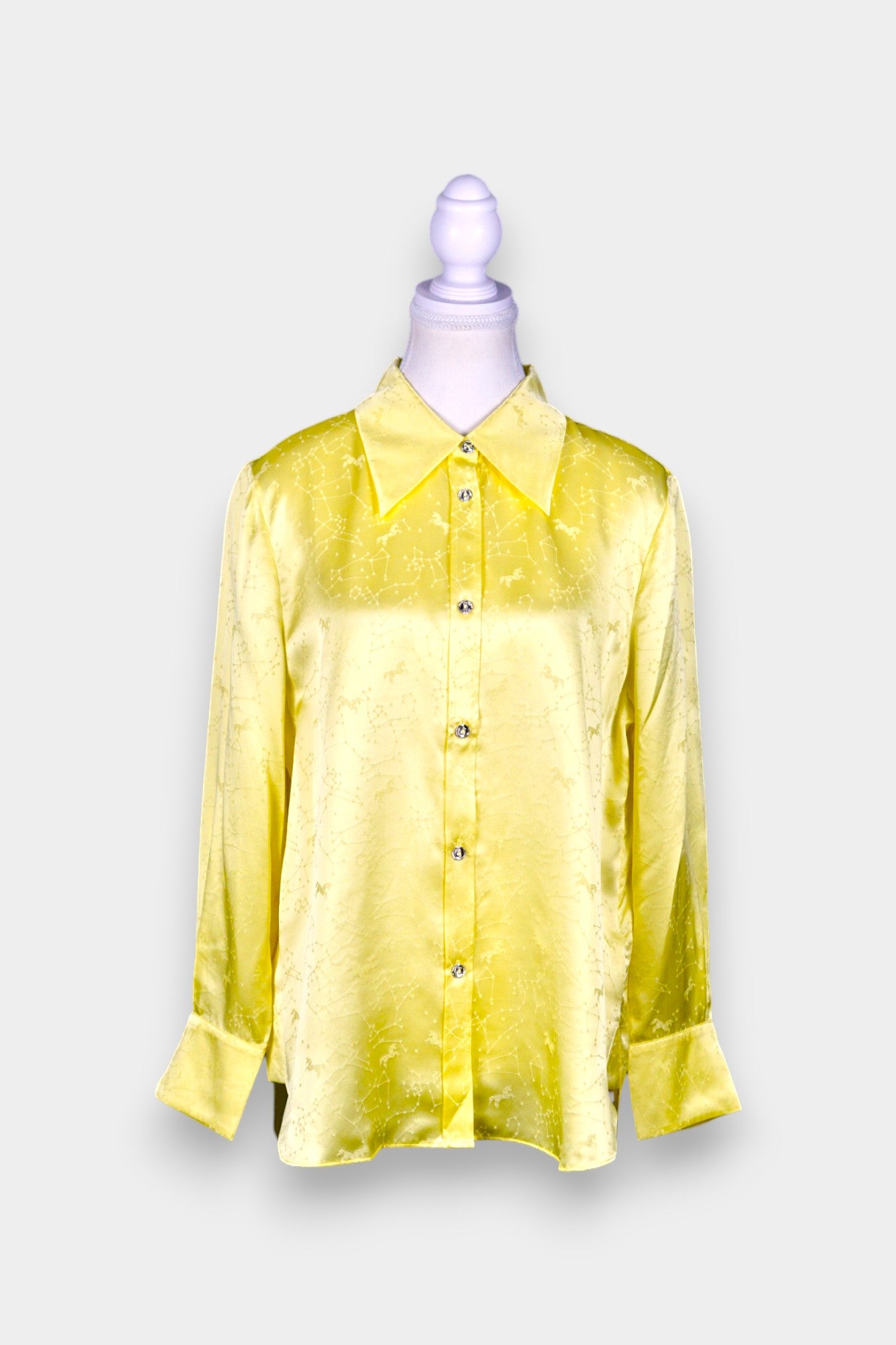 Silk Unicorn Constellation Shirt | Unique Celestial Print Shirt