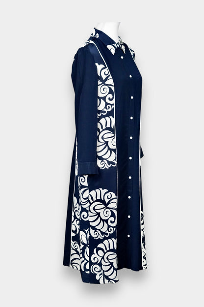 Mulberry Silk Printed Shirt Dress