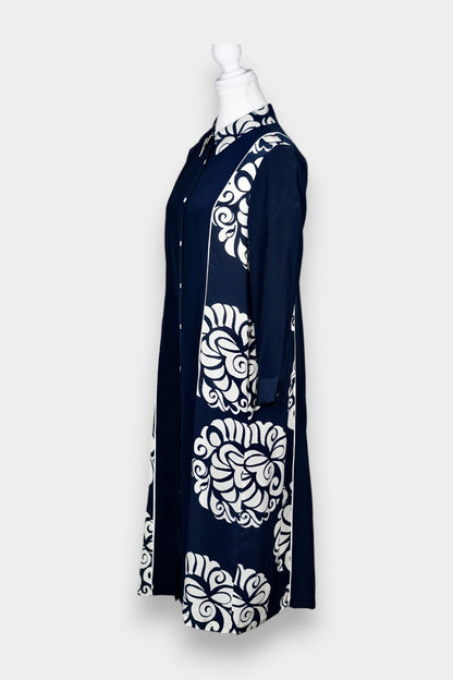 Mulberry Silk Printed Shirt Dress
