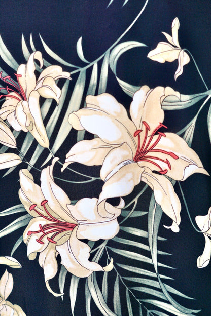 Mulberry Silk Floral V-Neck Blouse