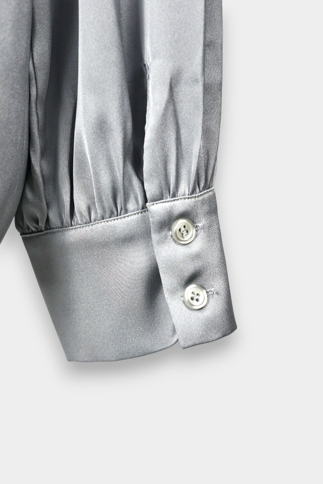 Handcrafted Mulberry Silk Tie-Neck Blouse | 100% Silk Long Sleeve Shirt