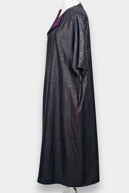 Gambiered-Guangdong-Gauze-Silk-Dress-Handmade-Natural-Dye-Luxury