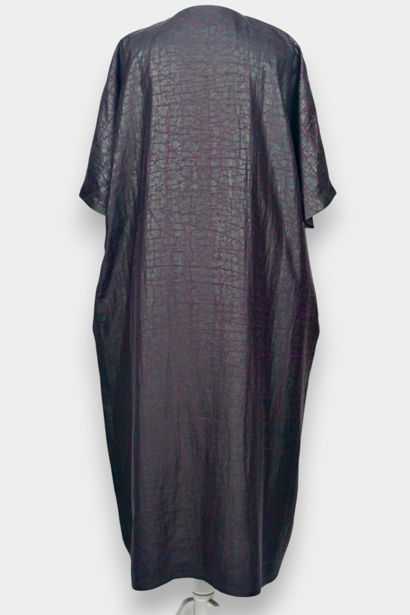 Gambiered-Guangdong-Gauze-Silk-Dress-Handmade-Natural-Dye-Luxury