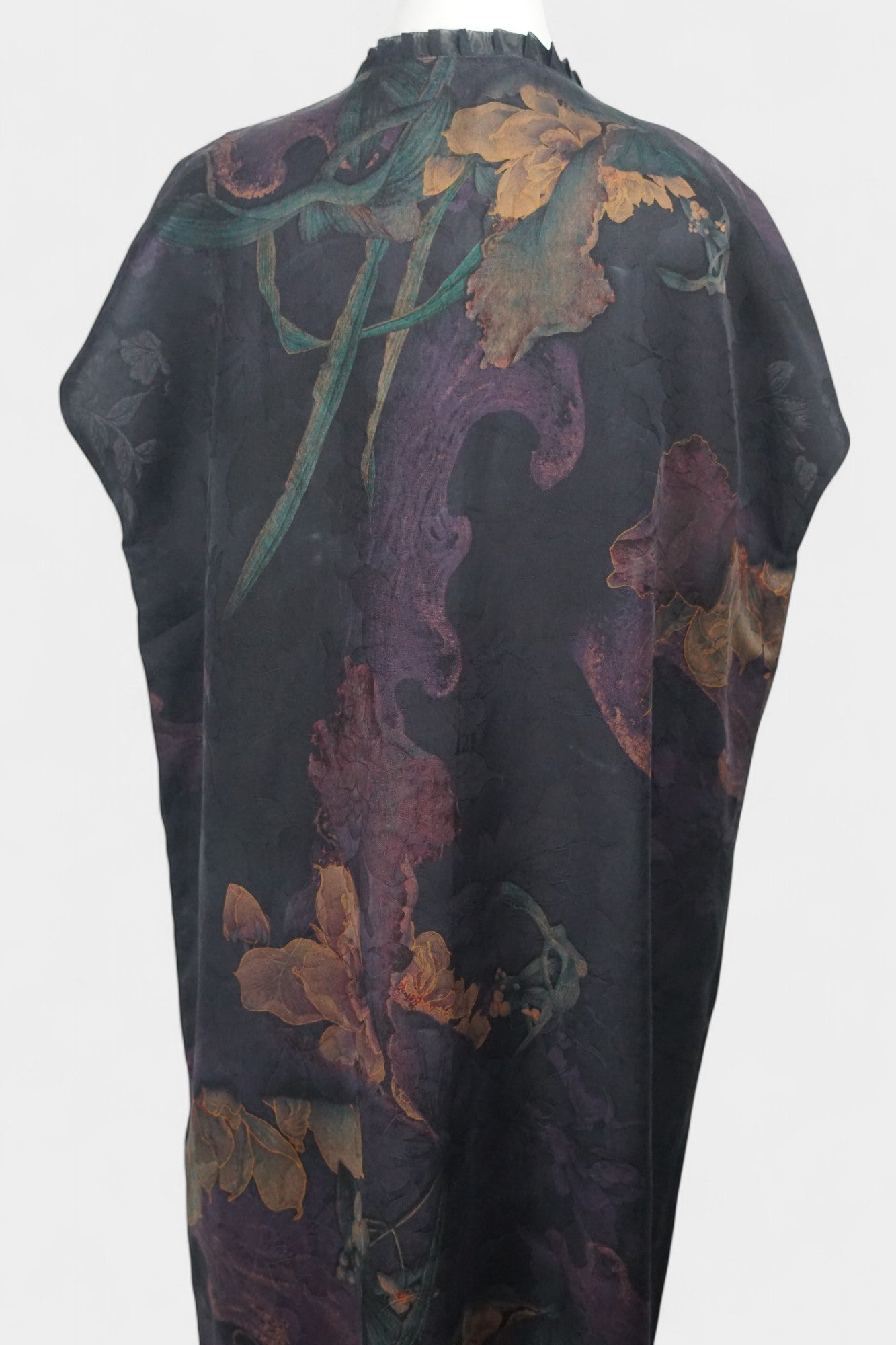 Women's Gambiered Canton Gauze midi dress, loose fit sleeveless mud silk summer dress