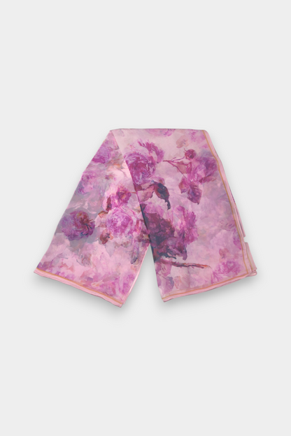 Mulberry Silk Watercolour Floral Scarf