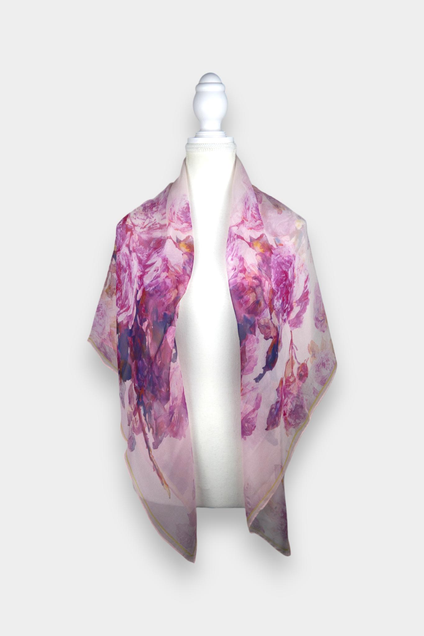 Mulberry Silk Watercolour Floral Scarf