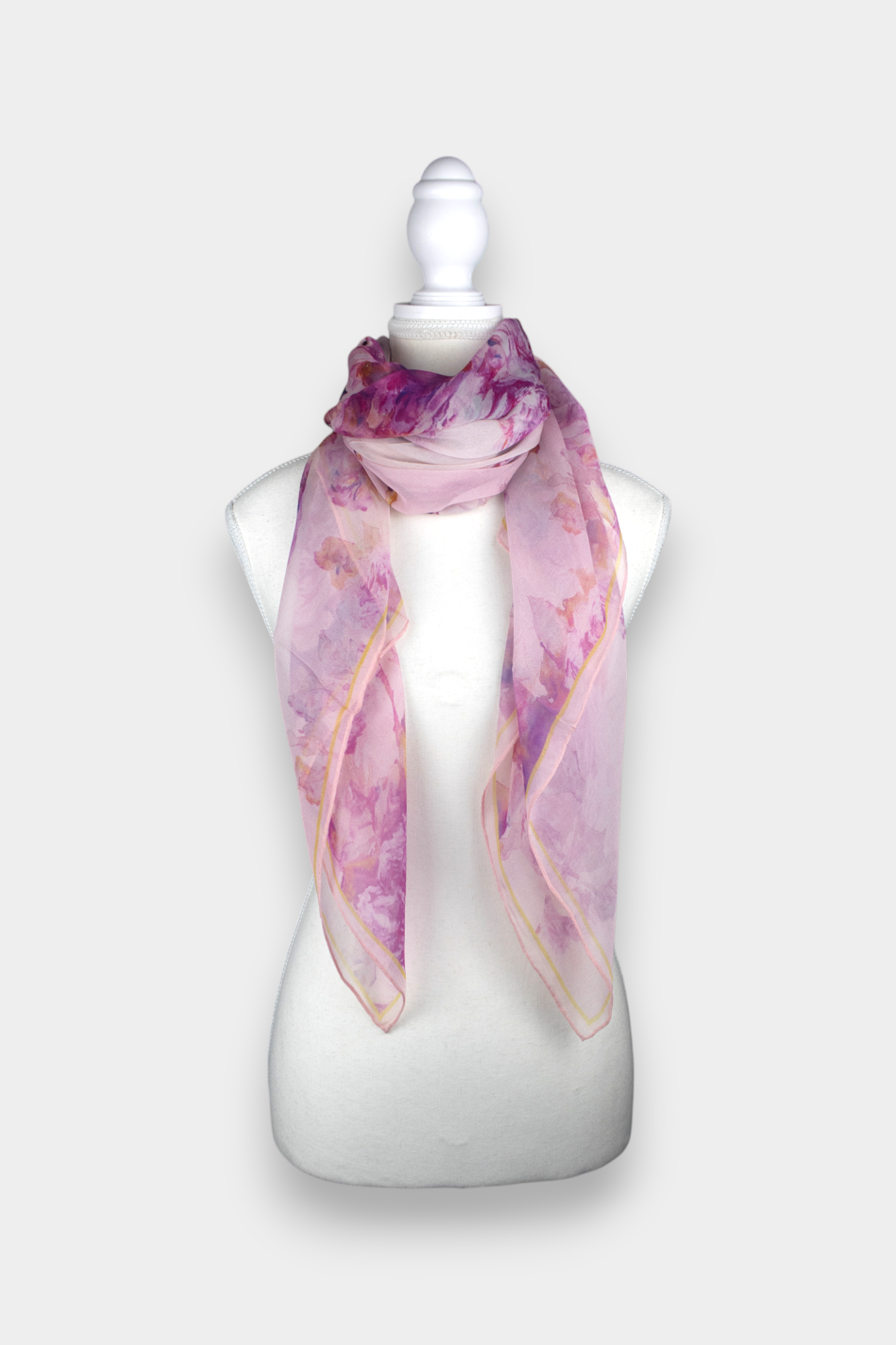 Mulberry Silk Watercolour Floral Scarf