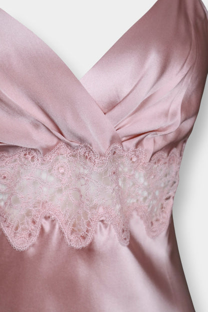 Mulberry Silk Lace Camisole & Robe Set