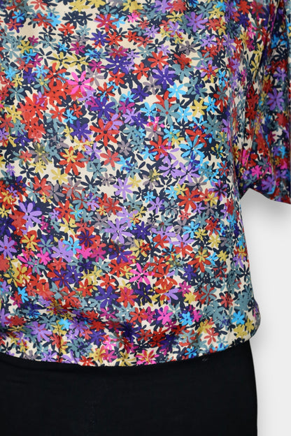 Mulberry Silk Floral Print Blouse
