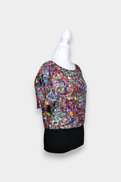 Mulberry Silk Floral Print Blouse