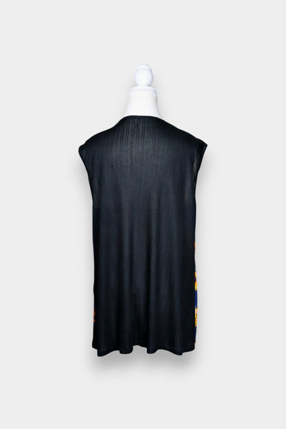 Mulberry Silk Sleeveless Printed Blouse