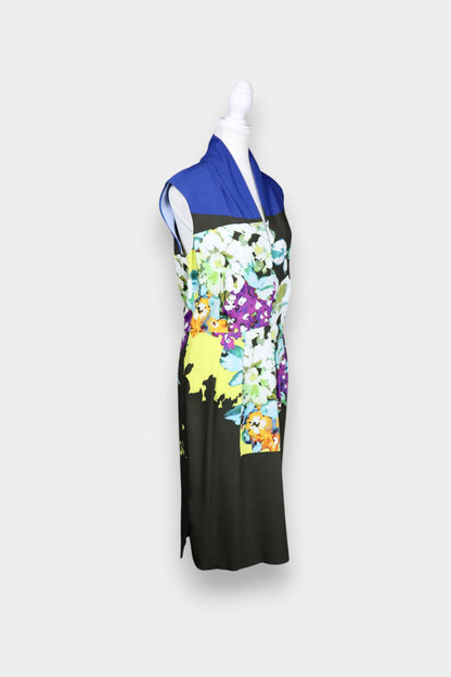 Mulberry Silk Sleeveless Printed Dress
