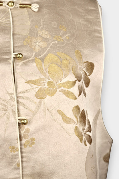 Song Dynasty Brocade Silk Floral Vest