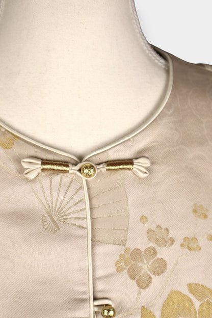 Song Dynasty Brocade Silk Floral Vest