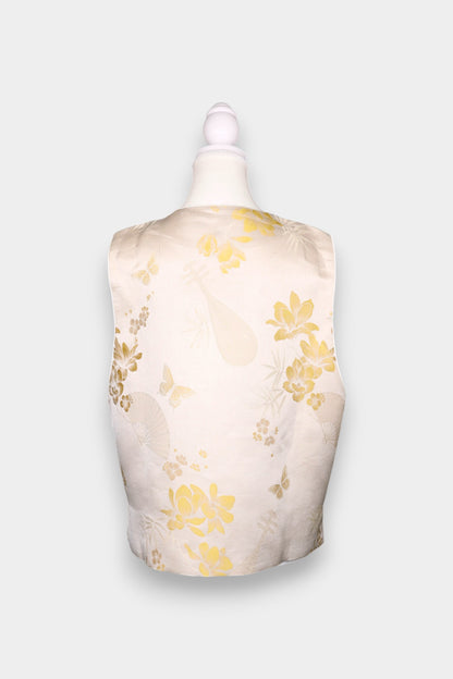 Song Dynasty Brocade Silk Floral Vest