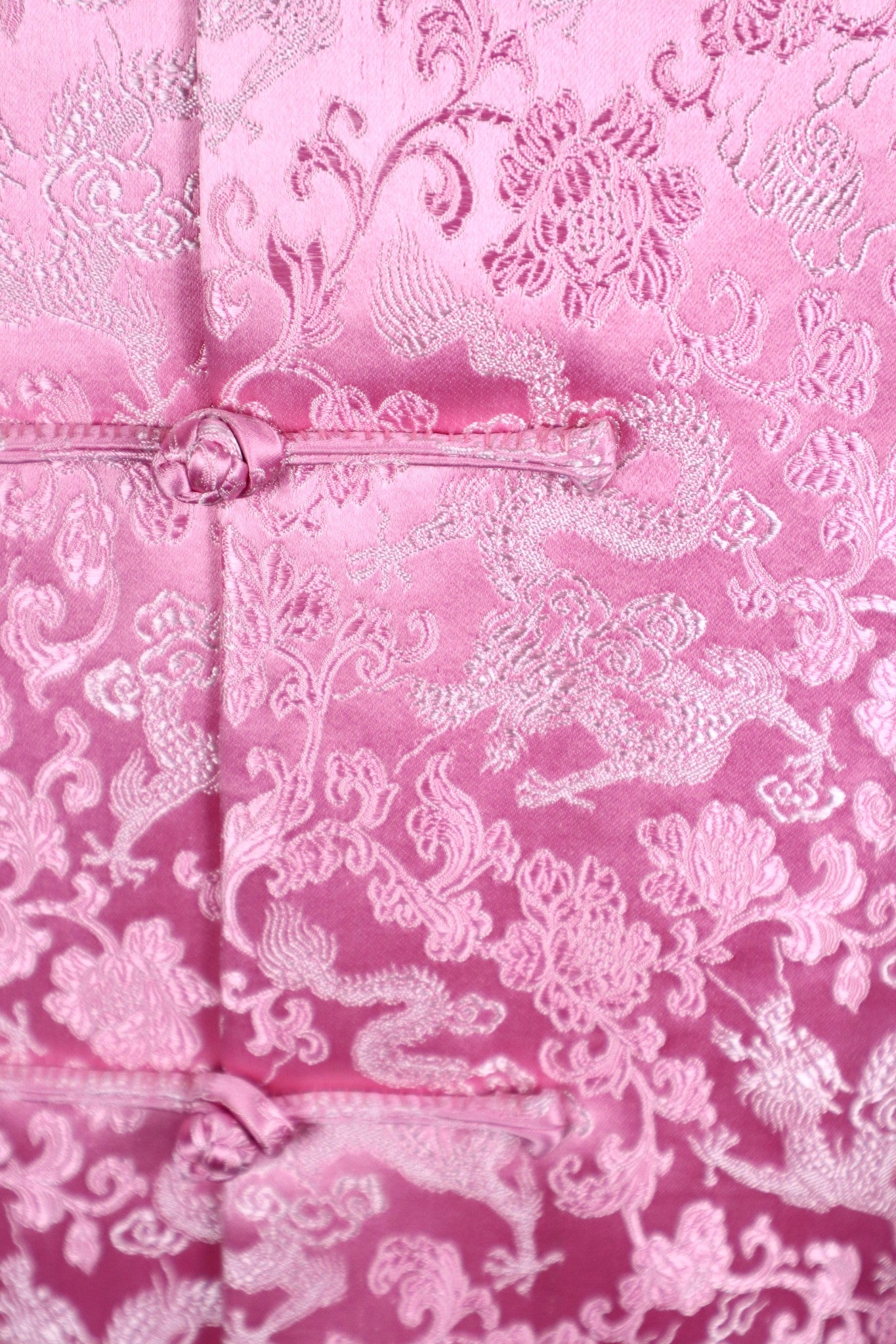 Pink Song Dynasty Brocade Silk Jacket | Dragon Floral Jacquard