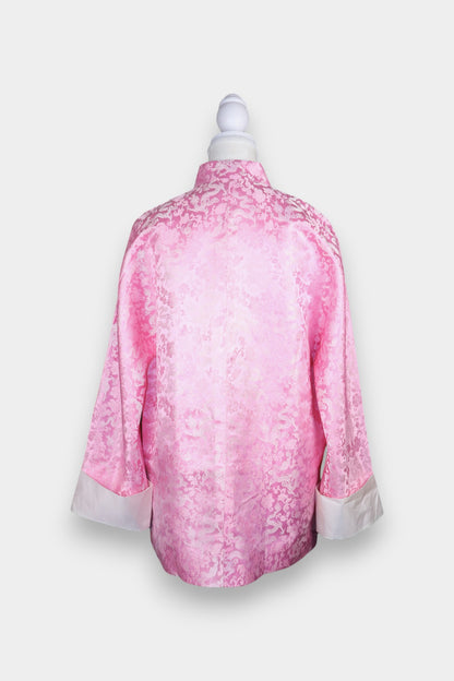 Song Dynasty Brocade Silk Pink Jacket