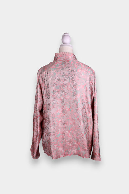 Song Dynasty Brocade Silk Mandarin-Collar Jacket