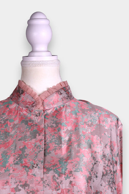 Song Dynasty Brocade Silk Mandarin-Collar Jacket