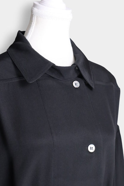 Mulberry Silk Relaxed Fit Drawstring Shirt