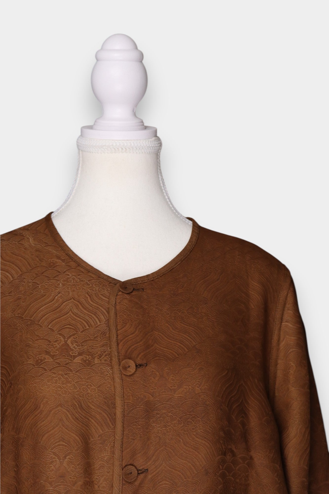 Reversible Gambiered Guangdong Gauze Silk Jacket | Two Looks in One