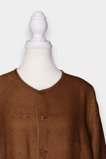 Gambiered Guangdong Gauze Silk Reversible Jacket