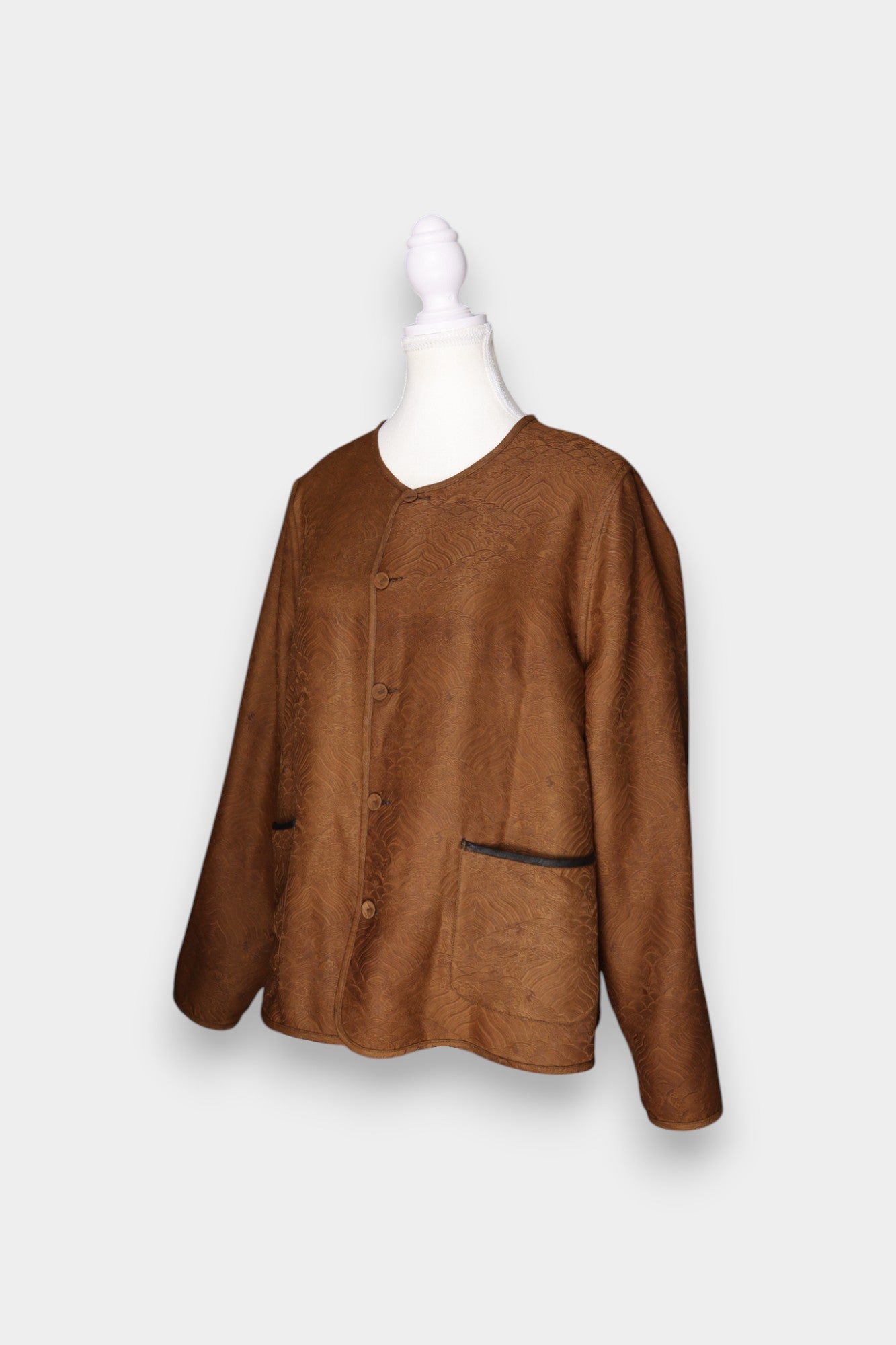 Reversible Gambiered Guangdong Gauze Silk Jacket | Two Looks in One