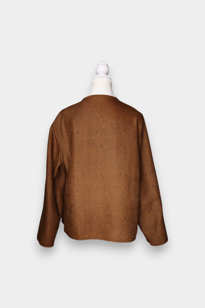 Gambiered Guangdong Gauze Silk Reversible Jacket