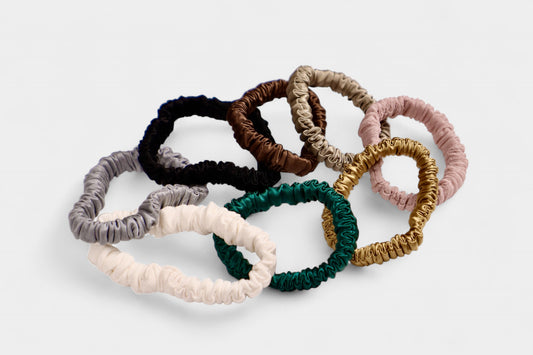 Mulberry Silk Skinny Scrunchies