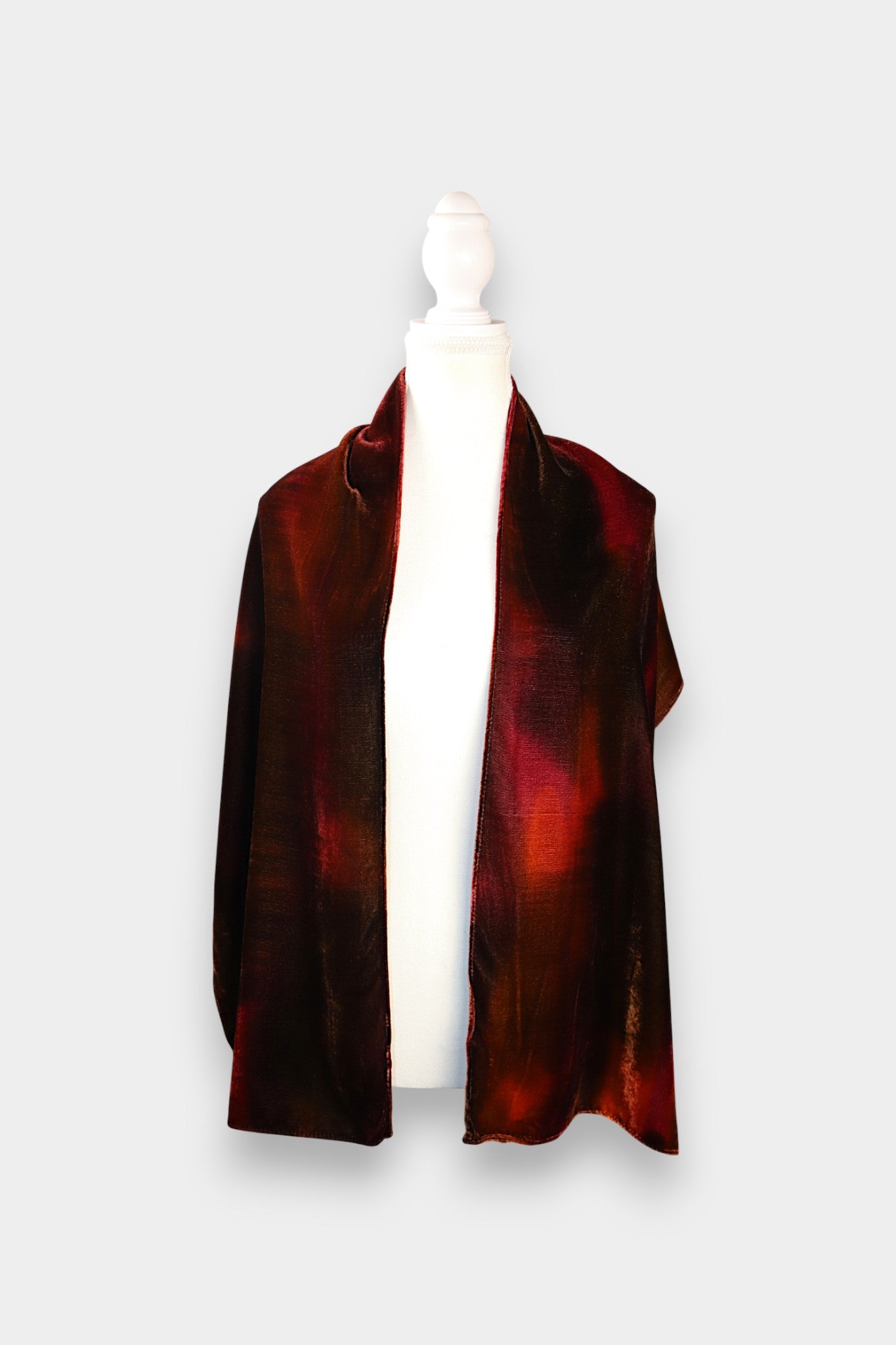 Mulberry Silk Velvet Gradient Scarf