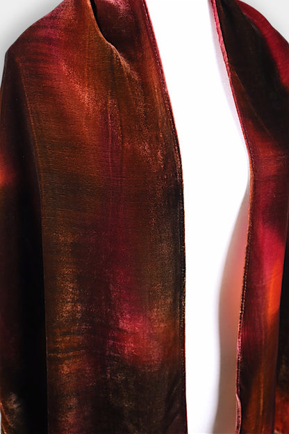 Mulberry Silk Velvet Gradient Scarf