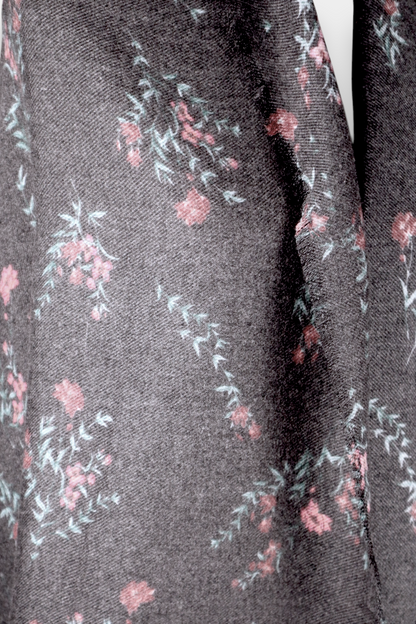 Mulberry Silk Cashmere Floral Print Scarf