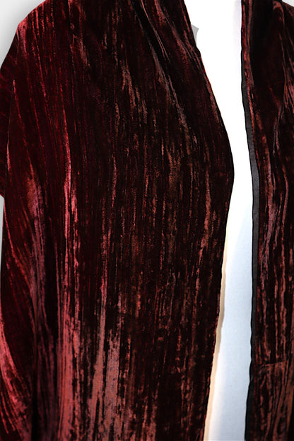 Mulberry Silk Velvet Textured Scarf