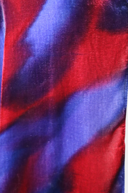 Mulberry Silk Velvet Abstract Scarf