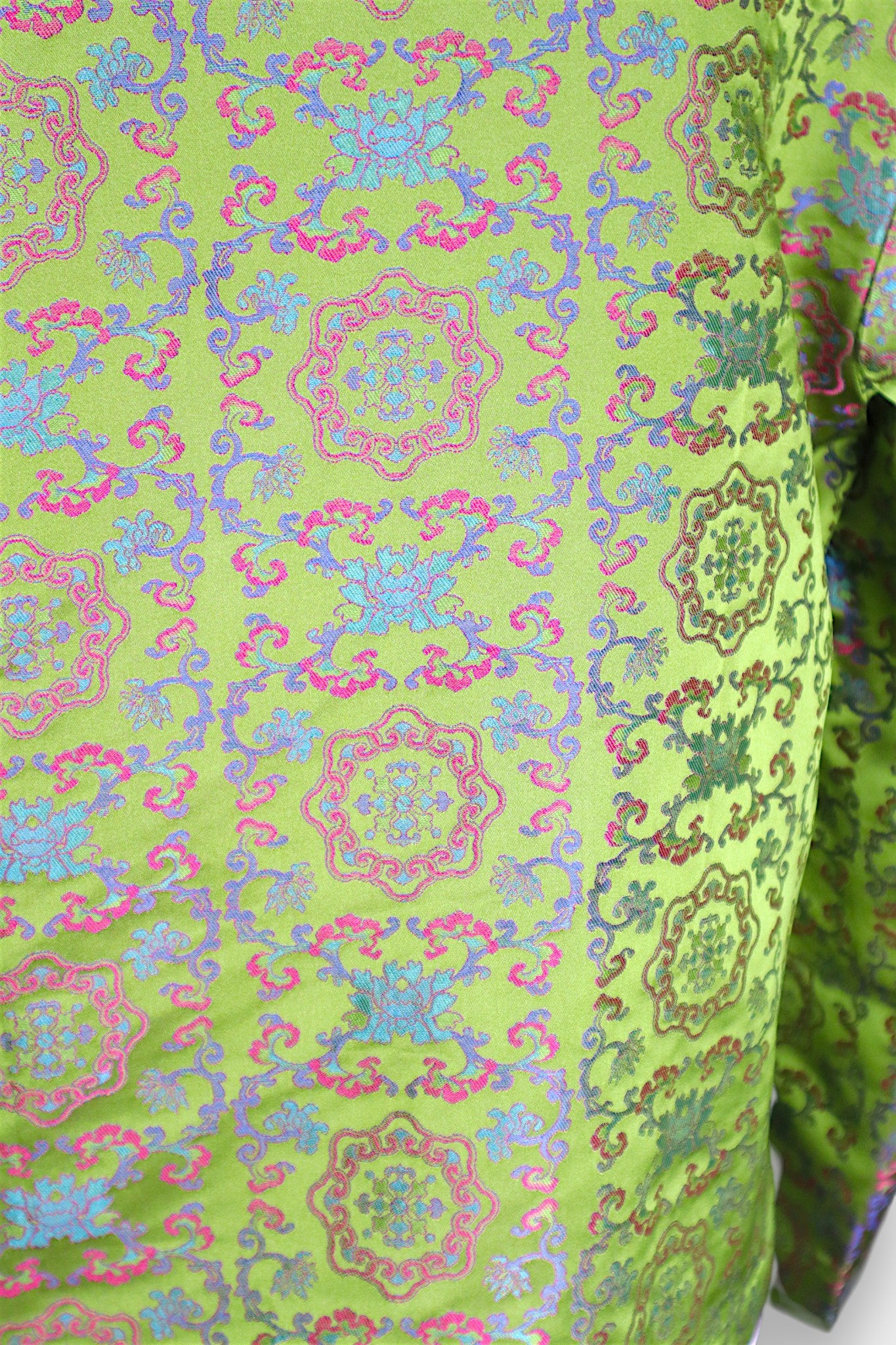 Song Dynasty Brocade Silk Petal-Collar Shirt