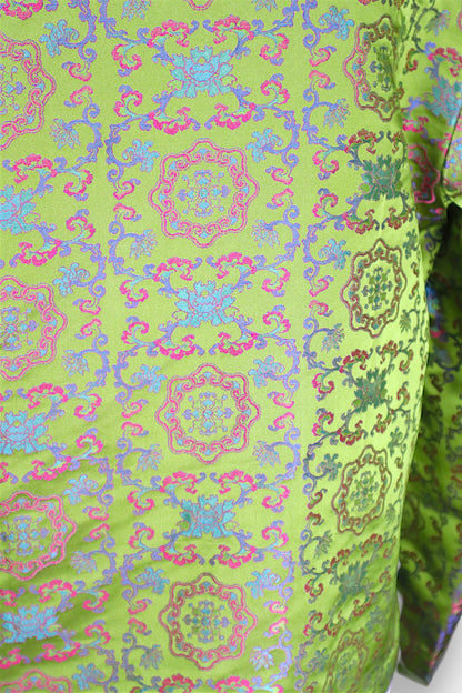 Song Dynasty Brocade Silk Petal-Collar Shirt