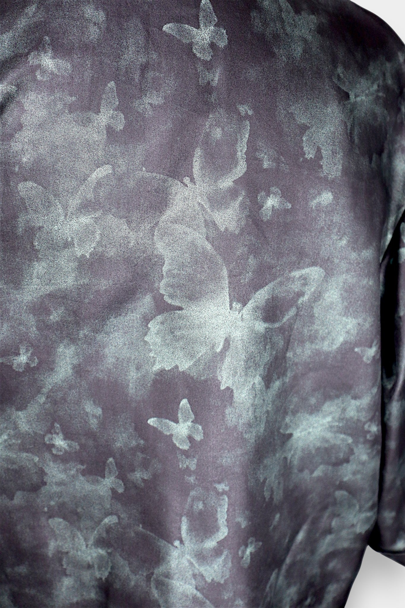 Gambiered Guangdong Gauze Silk Butterfly-Pattern Blazer