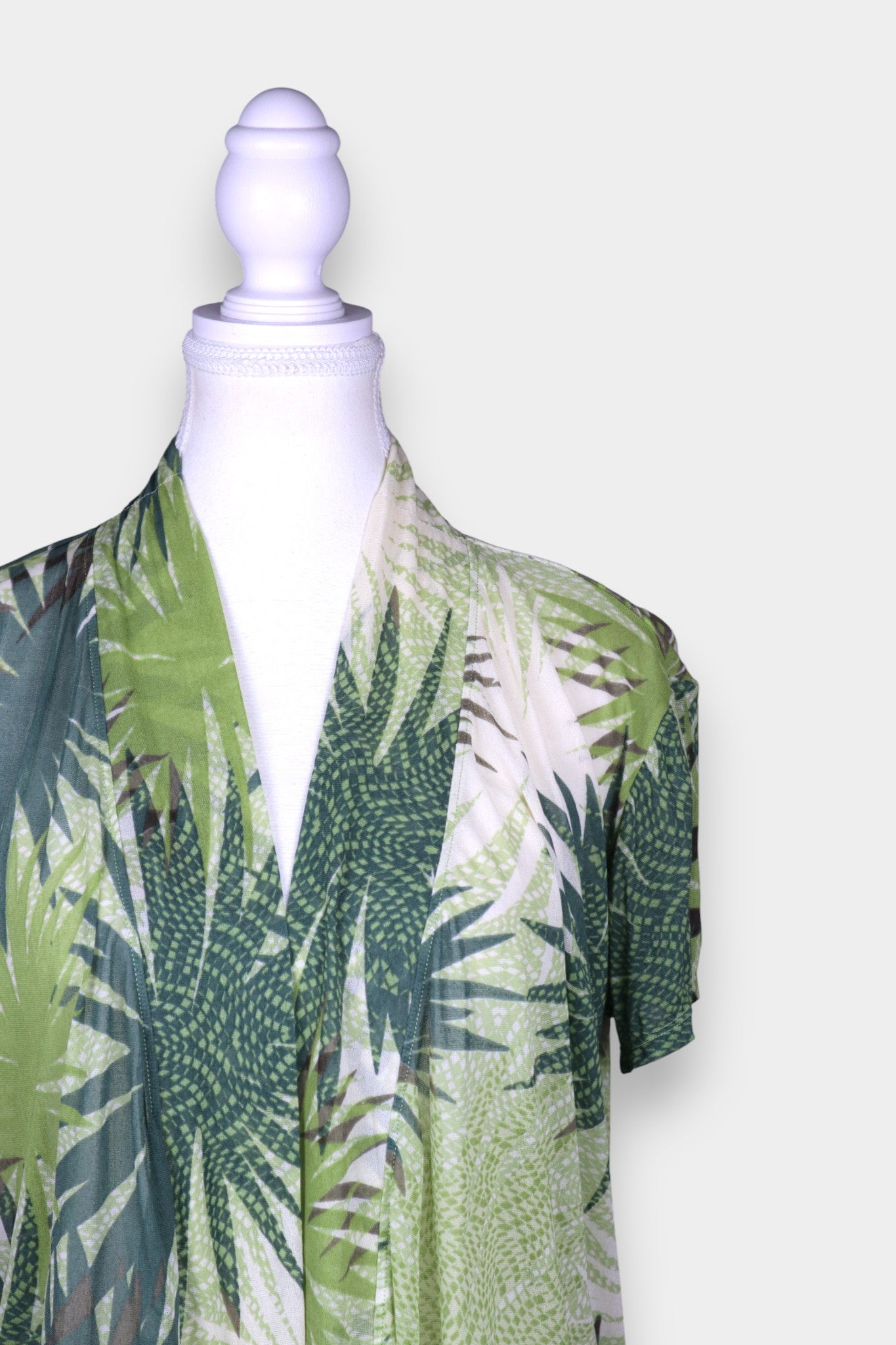 Mulberry Silk Tropical Print Blouse