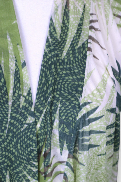 Mulberry Silk Tropical Print Blouse