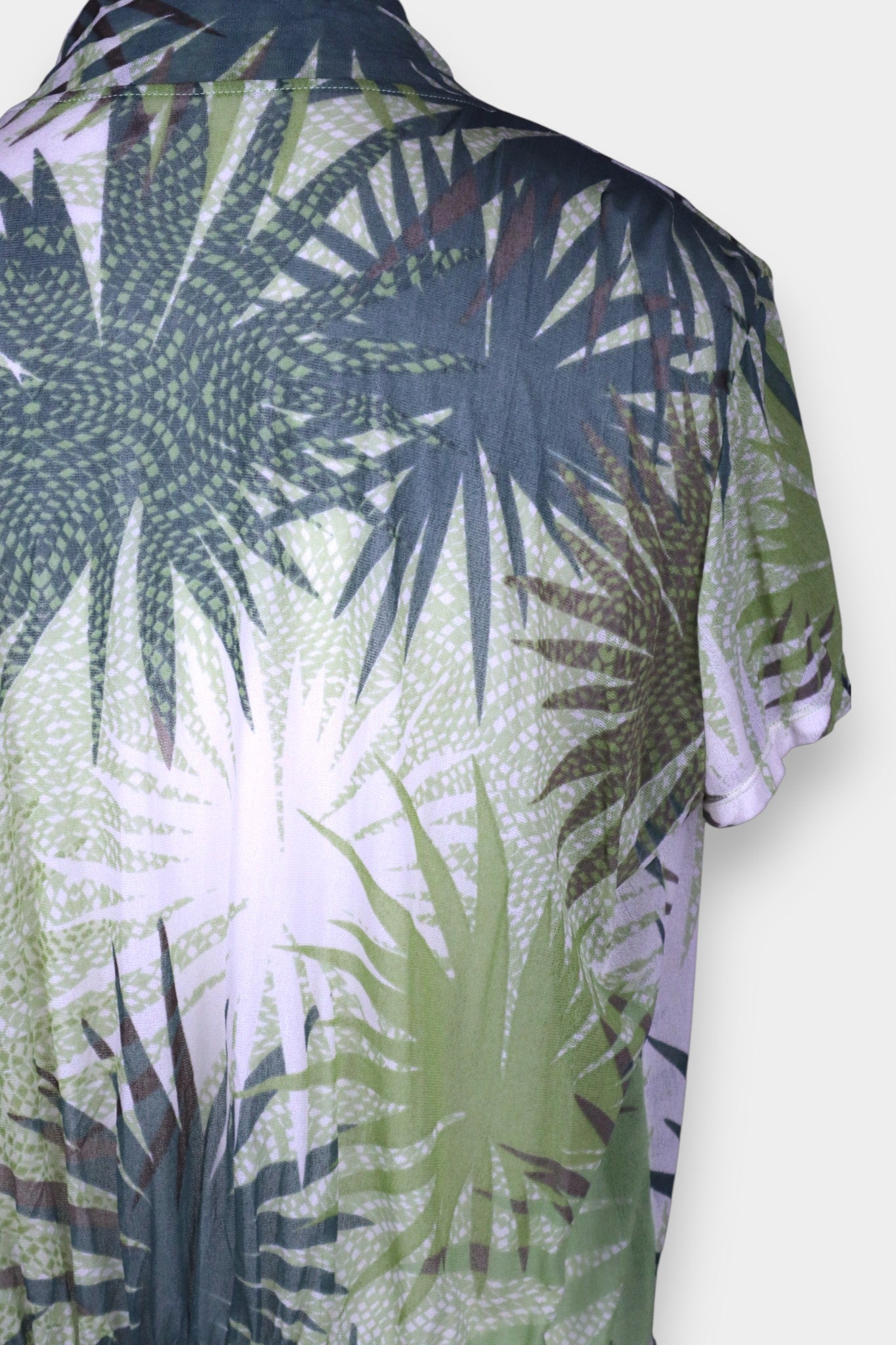 Mulberry Silk Tropical Print Blouse