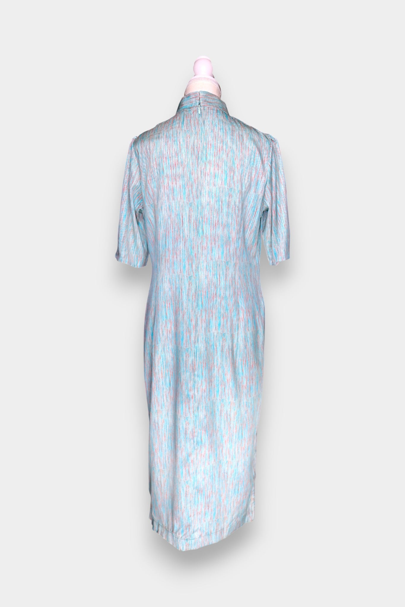 Mulberry Silk Textured Cheongsam Dress