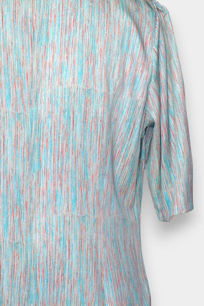 Mulberry Silk Textured Cheongsam Dress