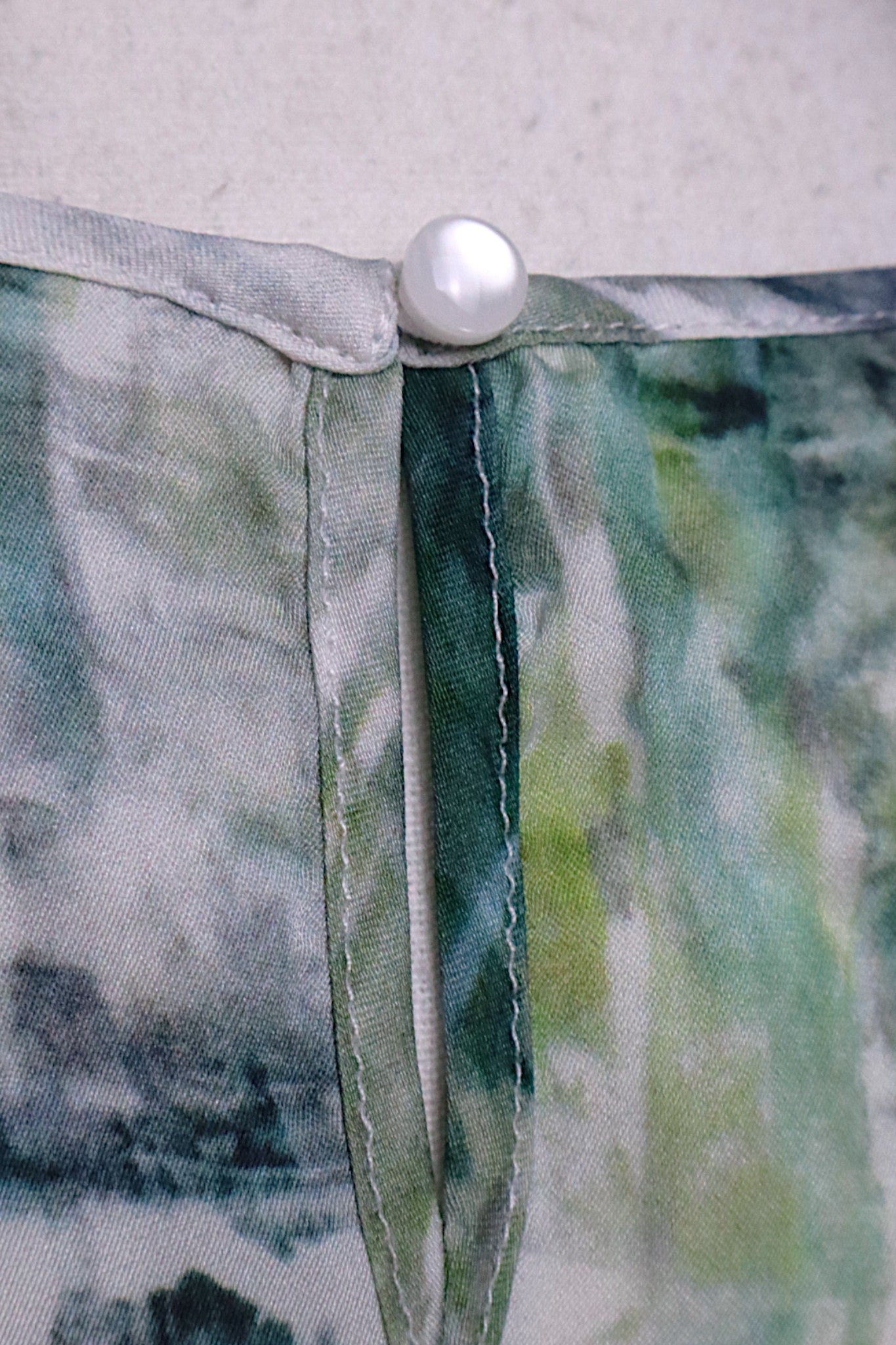 Mulberry Silk Abstract Print Long Sleeve Blouse