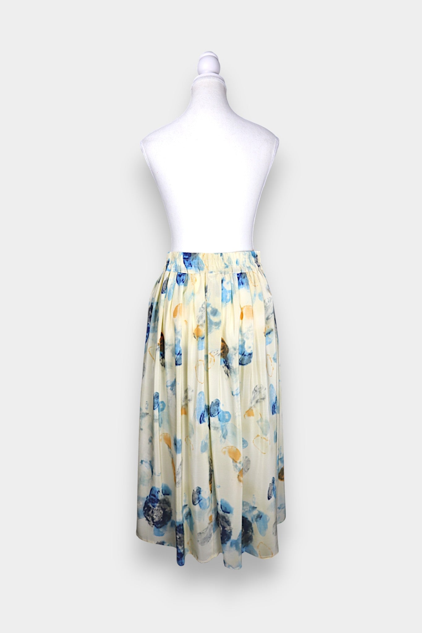 Mulberry-Silk-A-Line-Skirt-Abstract-Blue-Butterfly-Print
