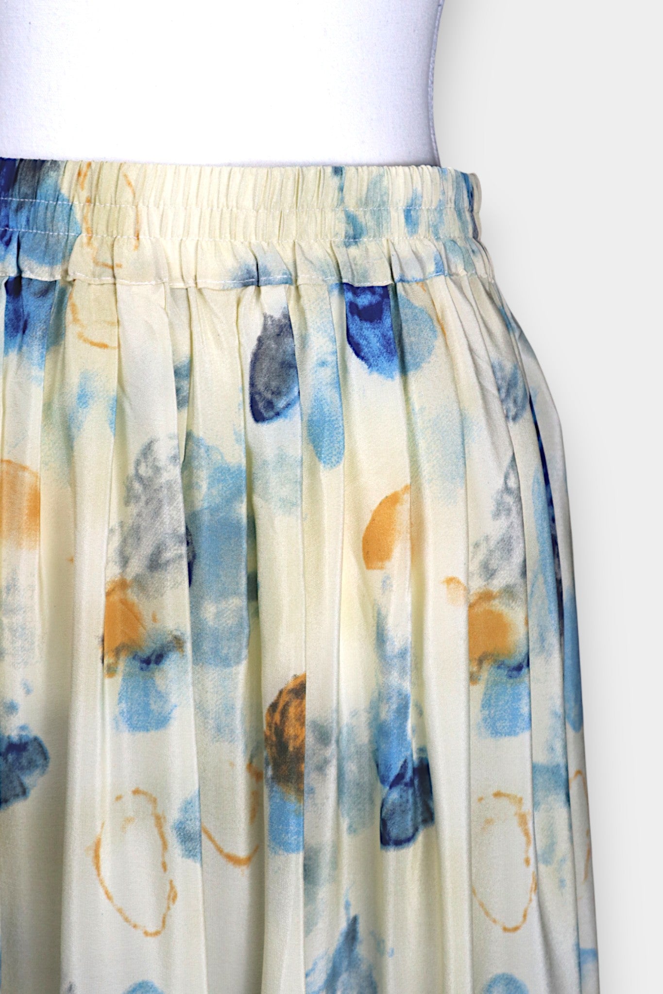 Mulberry-Silk-A-Line-Skirt-Abstract-Blue-Butterfly-Print