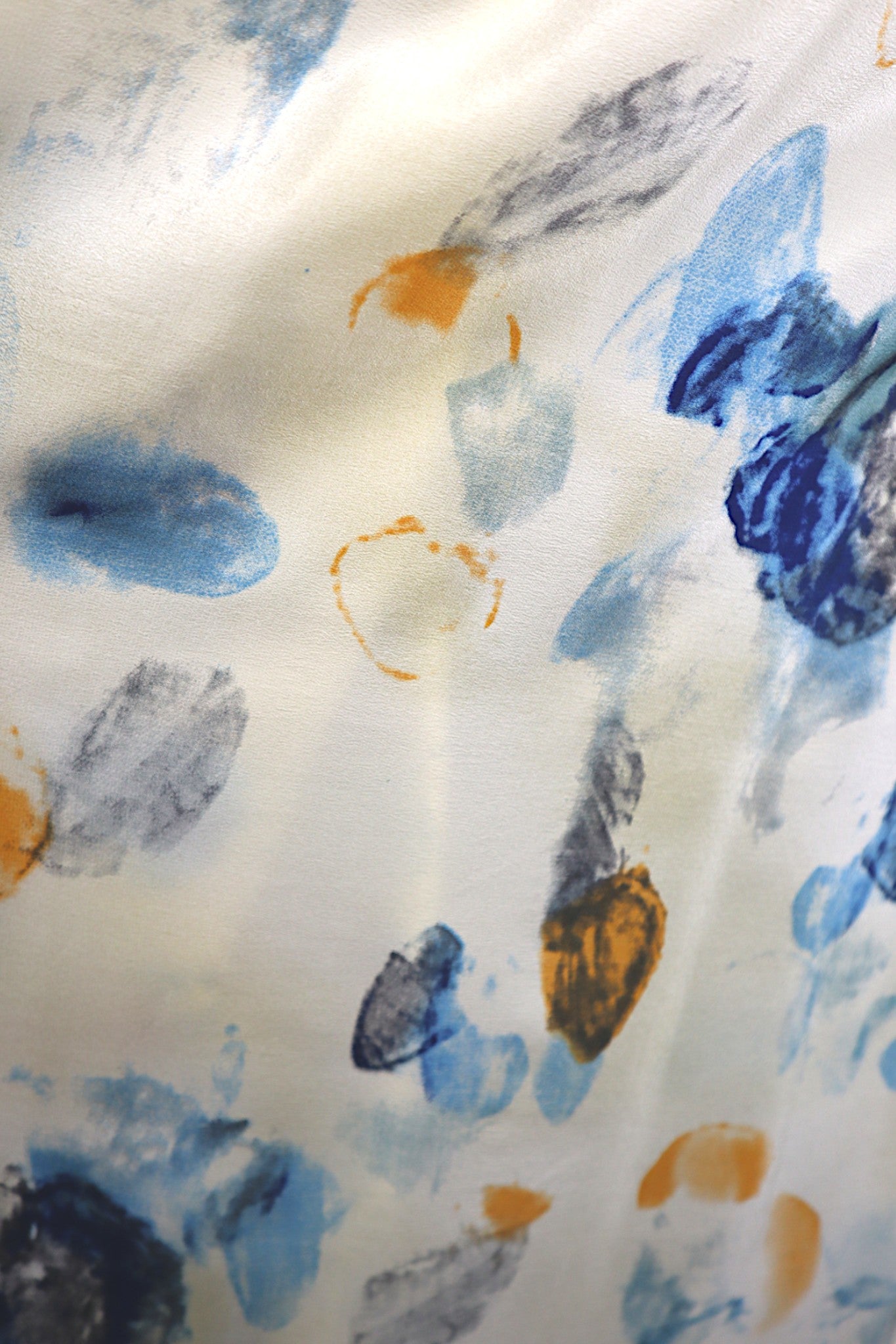 Mulberry-Silk-A-Line-Skirt-Abstract-Blue-Butterfly-Print