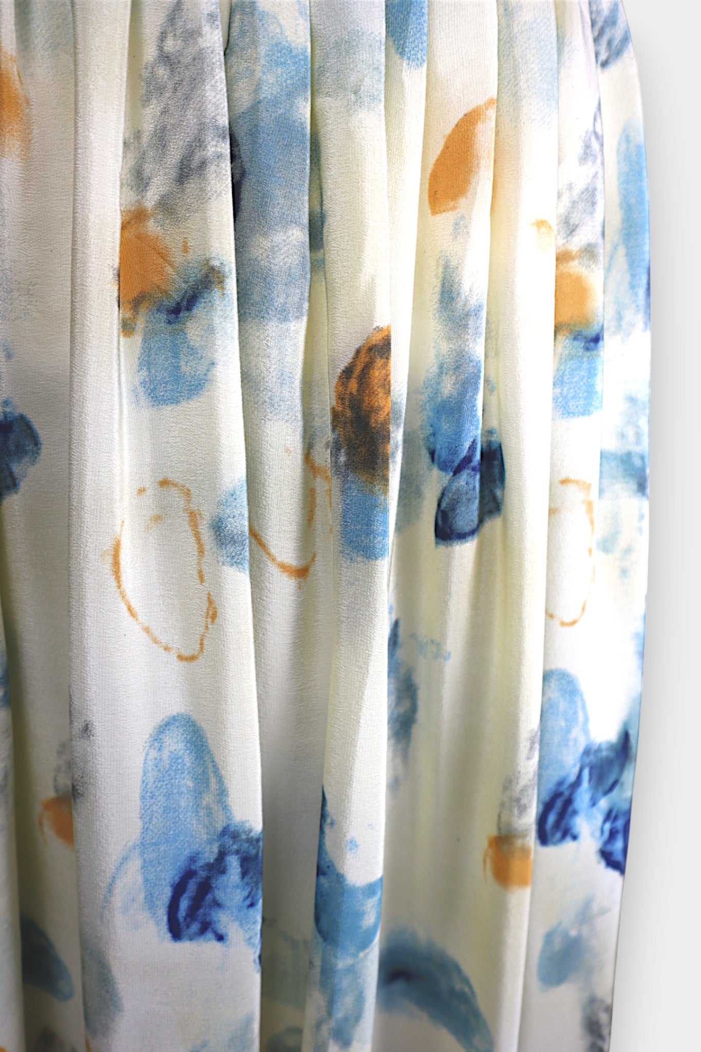 Mulberry-Silk-A-Line-Skirt-Abstract-Blue-Butterfly-Print